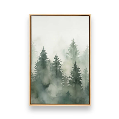 Foggy Pines Canvas Print, Set of 3