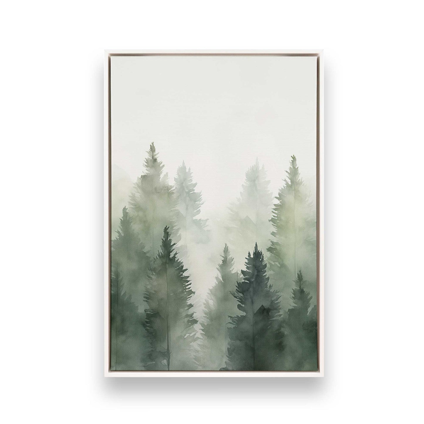 Foggy Pines Canvas Print, Set of 3