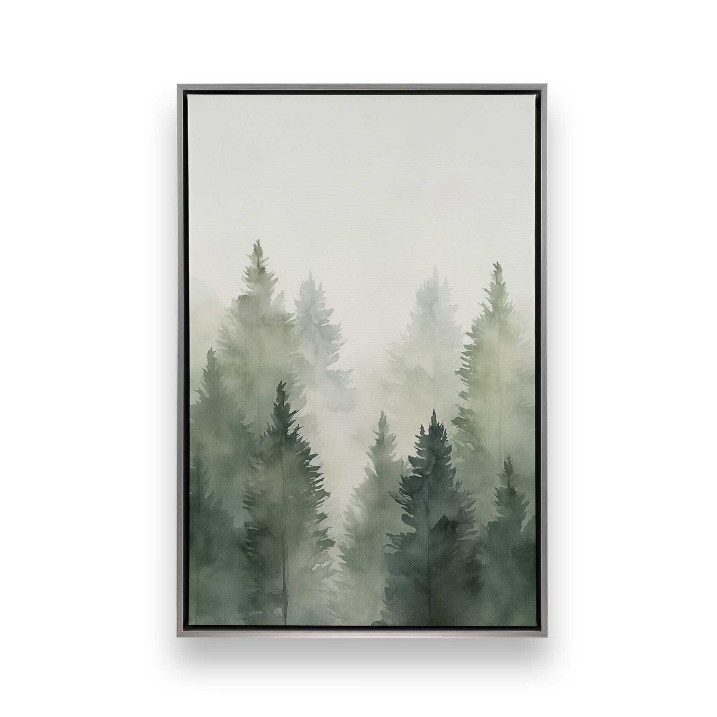 Foggy Pines Canvas Print, Set of 3