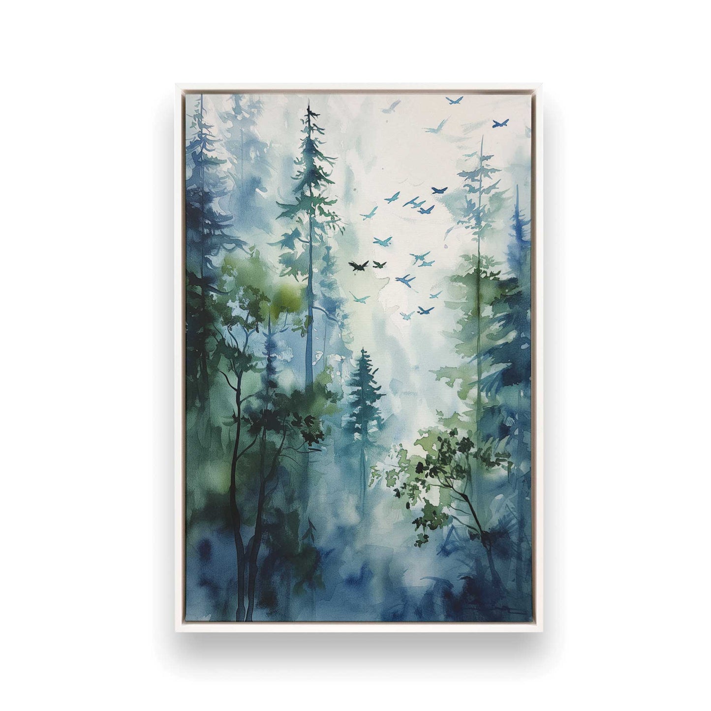 Charming Forest Scene Canvas Print, Set of 2