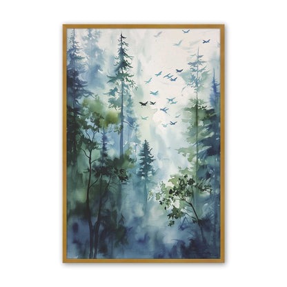 Charming Forest Scene Art Print, Set of 2