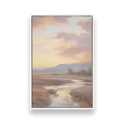 [Color:Opaque White], Picture of art in a White frame