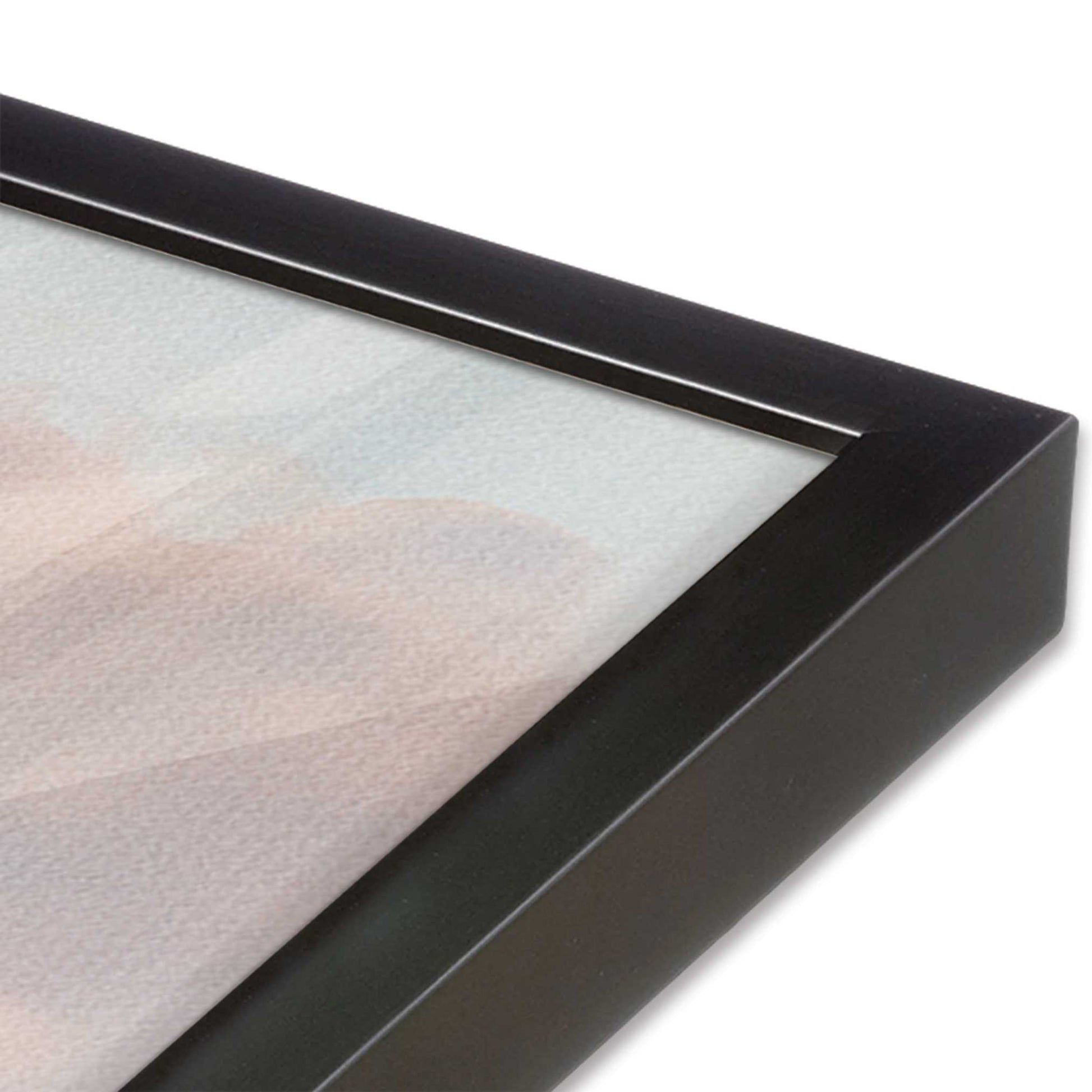 [Color:Weathered Zinc], Picture of art in a Weathered Zinc frame at an angle