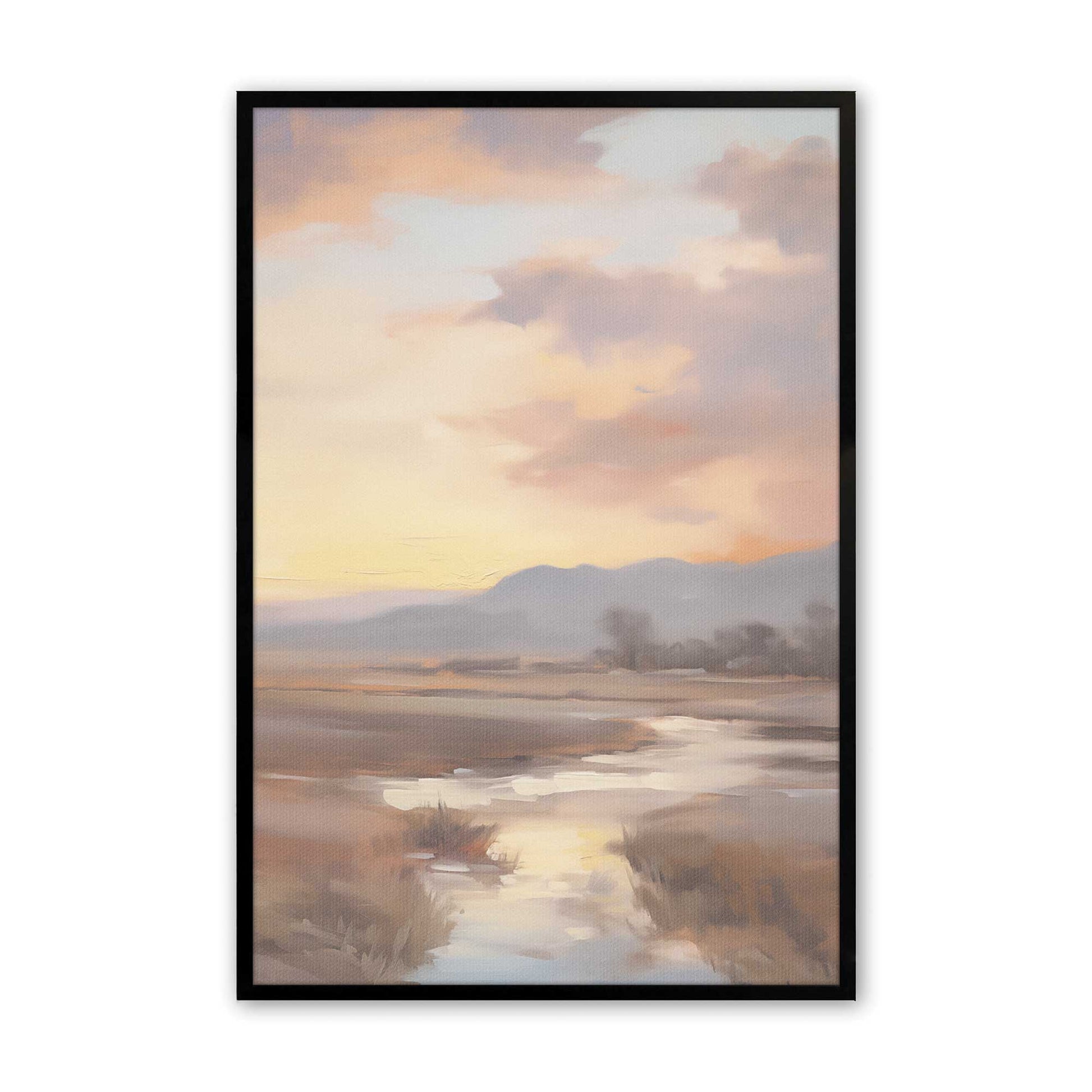 [Color:Satin Black], Picture of art in a Satin Black frame