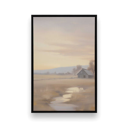 Quiet Country Scenes Canvas Print, Set of 2