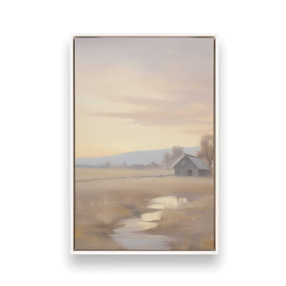 Quiet Country Scenes Canvas Print, Set of 2