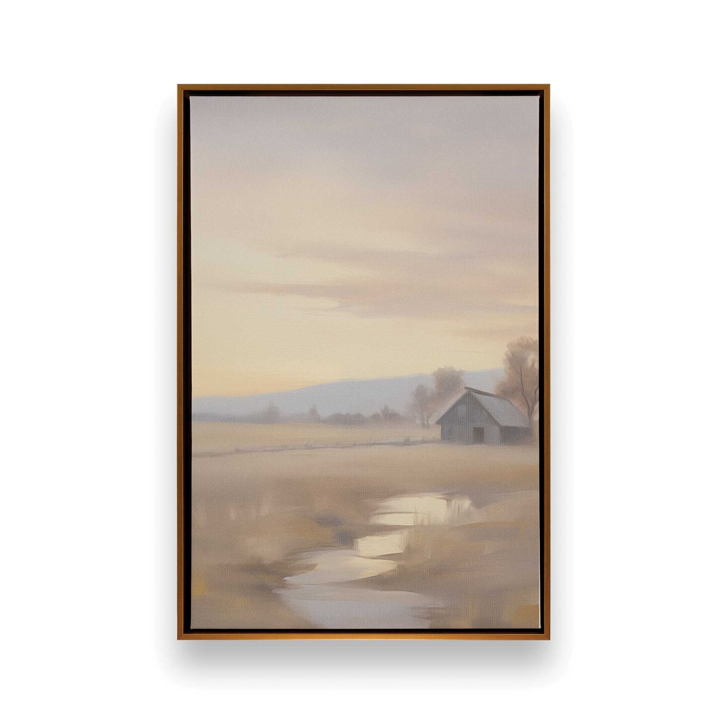 Quiet Country Scenes Canvas Print, Set of 2