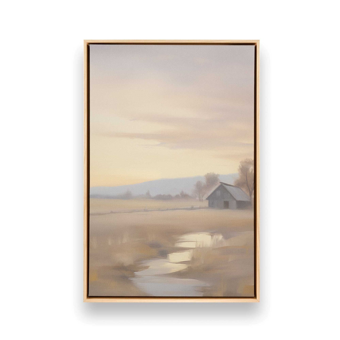 Quiet Country Scenes Canvas Print, Set of 2