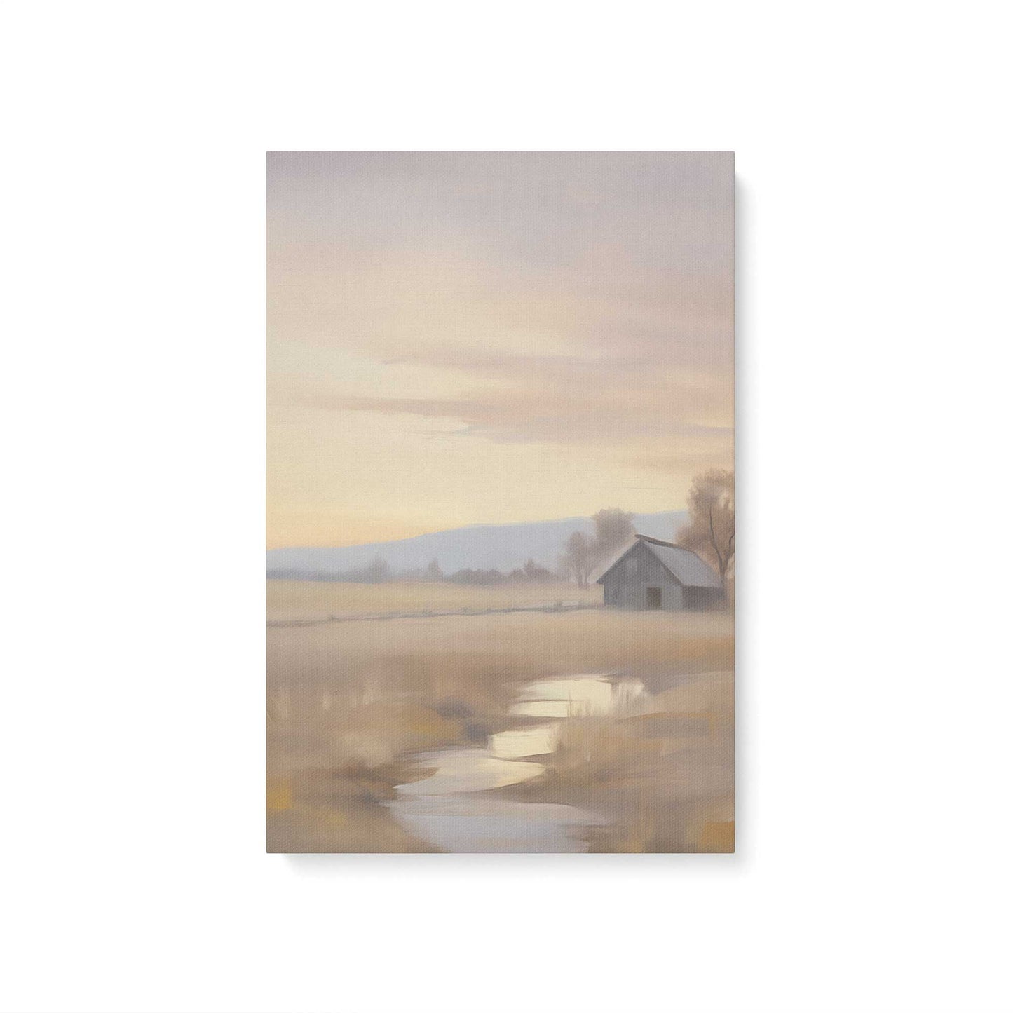 Quiet Country Scenes Canvas Print, Set of 2