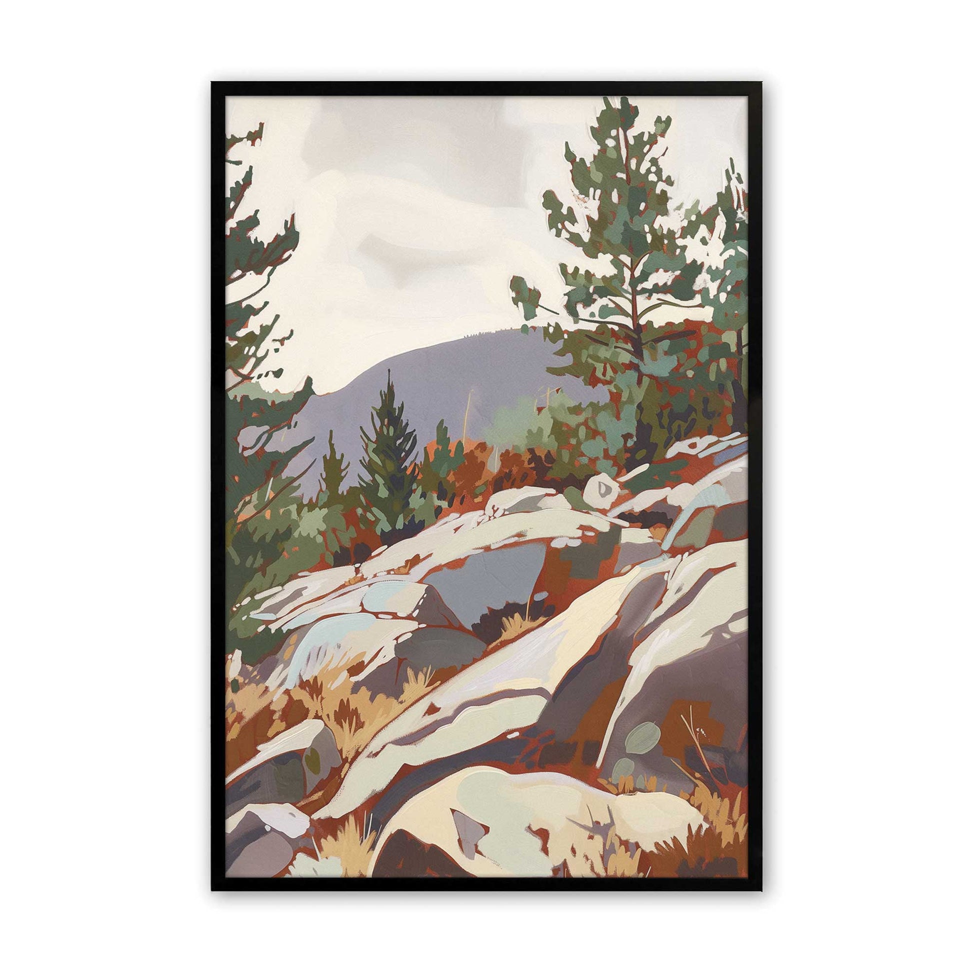 [Color:Satin Black], Picture of art in a Satin Black frame