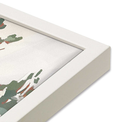 [Color:Opaque White], Picture of art in a Opaque White frame at an angle