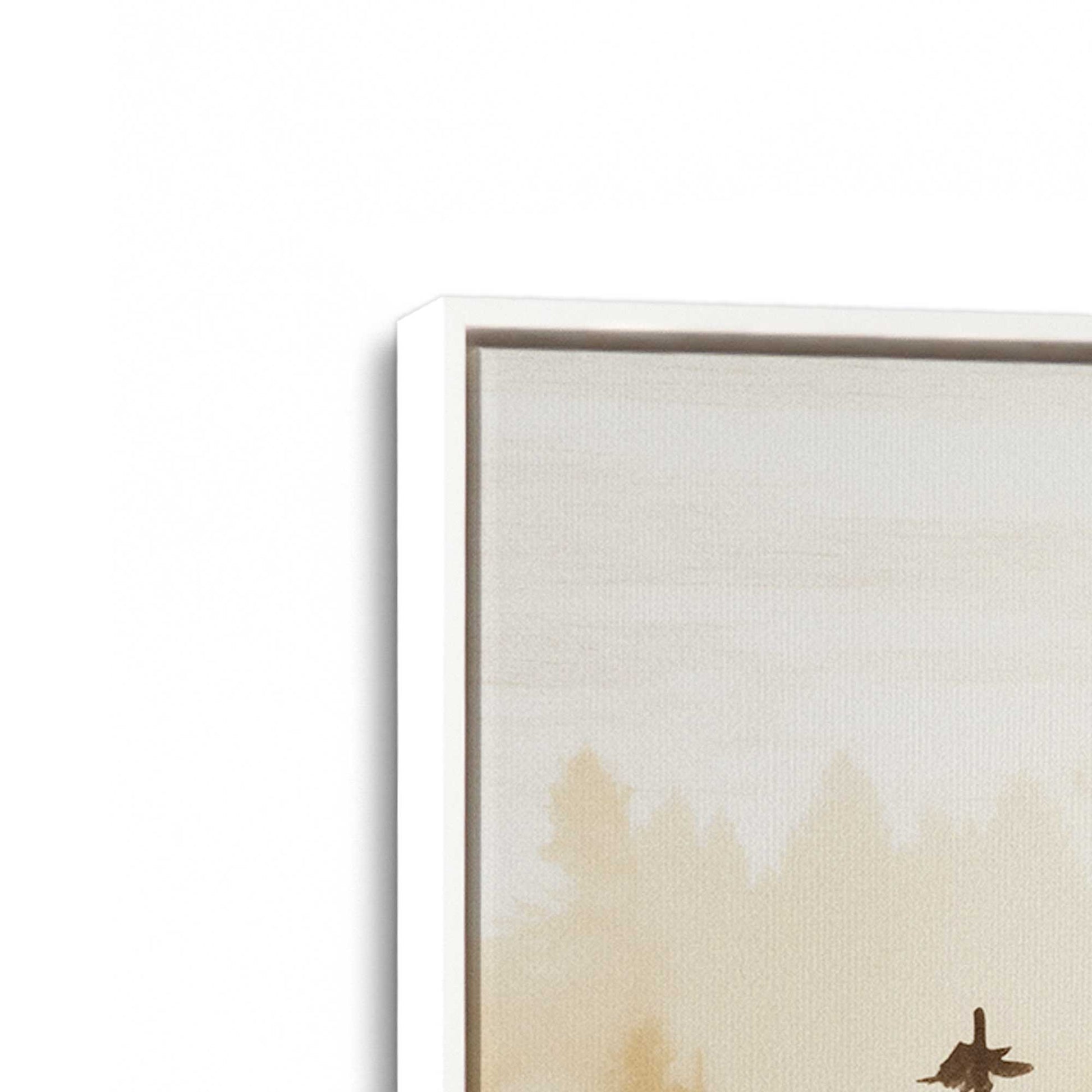 [Color:Opaque White], Picture of art in a White frame at an angle