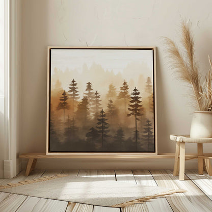 Warm Forest Glow   Canvas Print