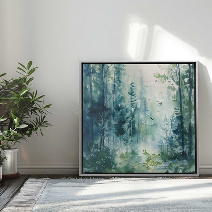 Quiet Forest Morning I Canvas Print