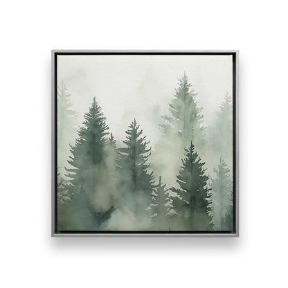 Hazy Forest Morning Canvas Print, Set of 3