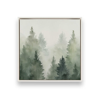 Hazy Forest Morning Canvas Print, Set of 3