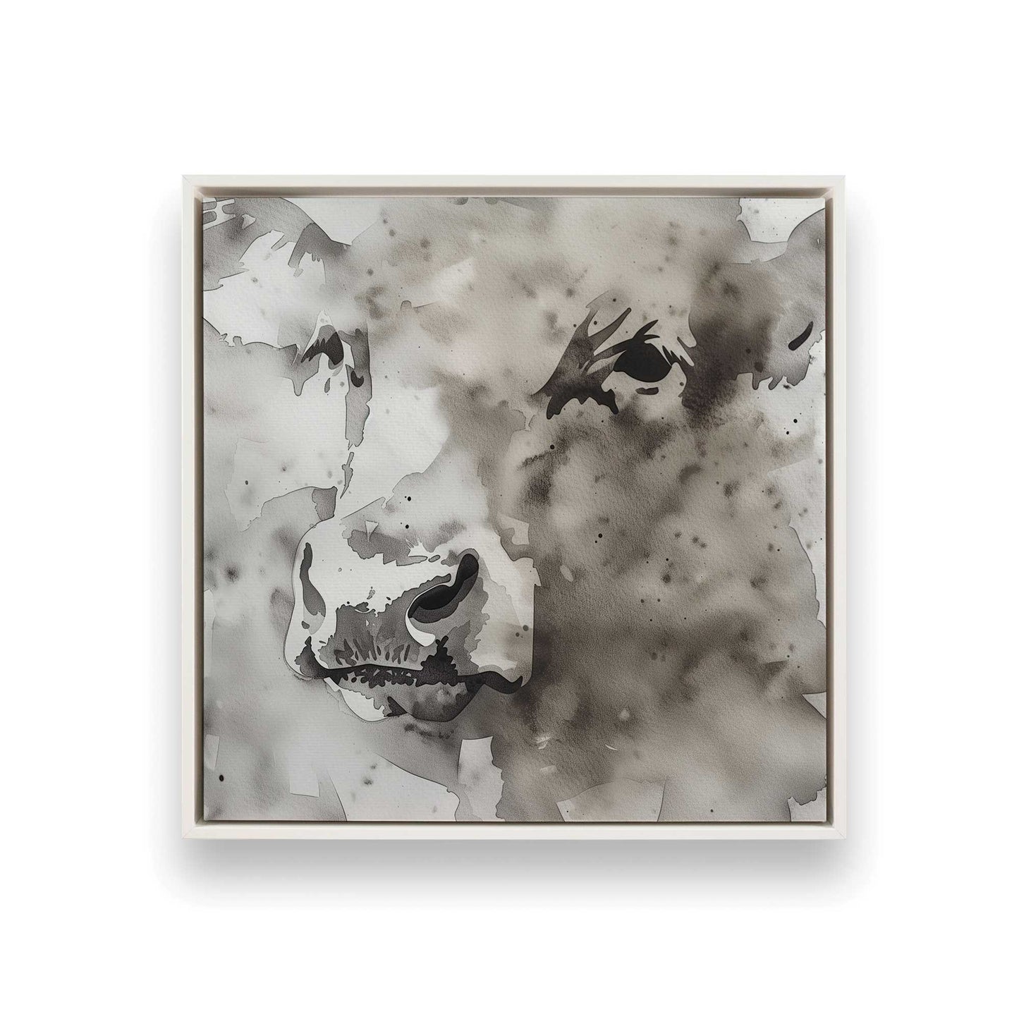 Watercolor Cows Canvas Print, Set of 2