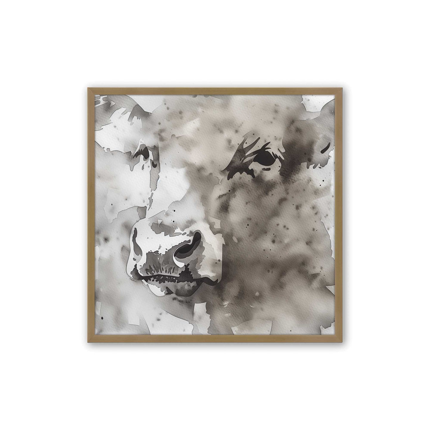 Watercolor Cows Art Print, Set of 2