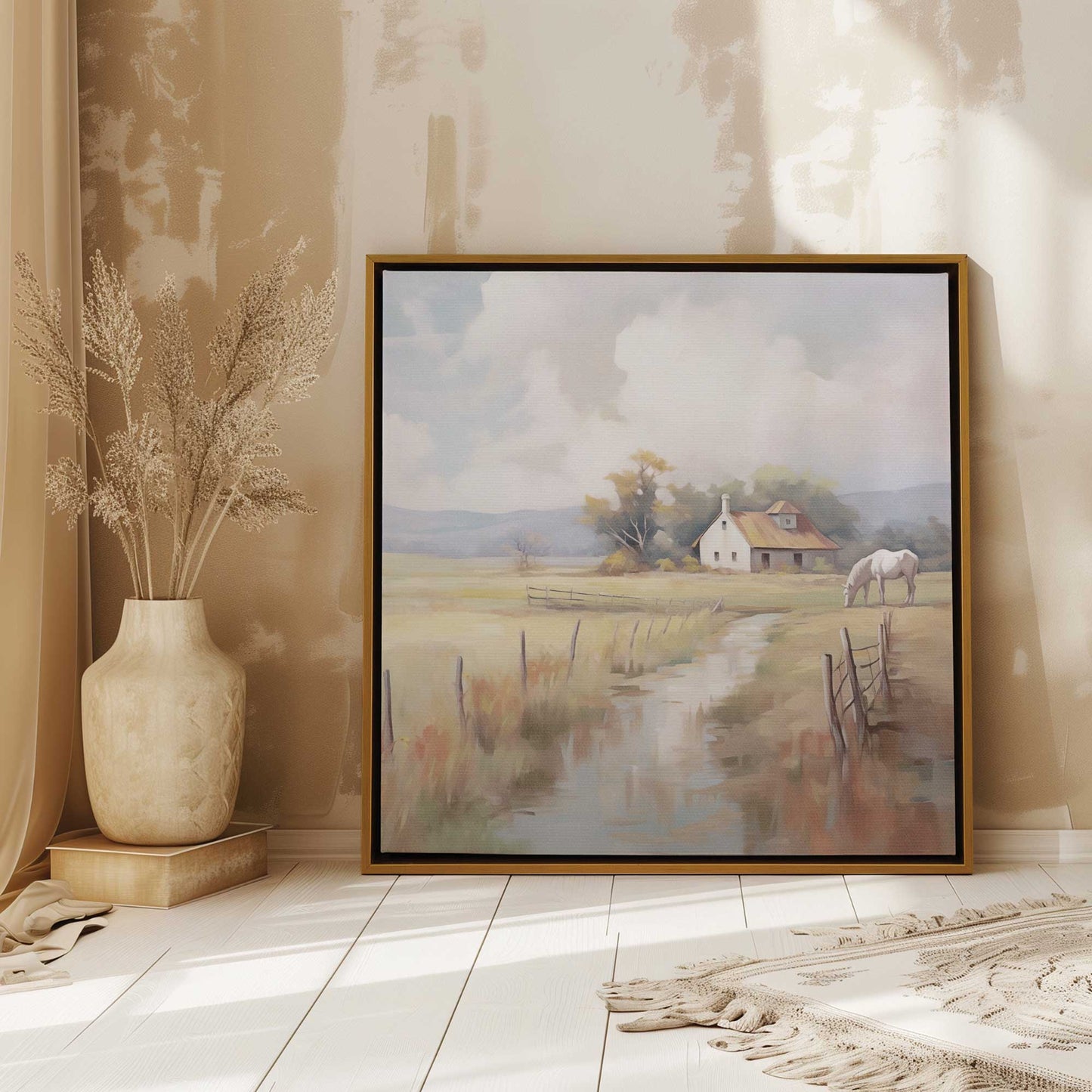 Serene Farm Pasture Canvas Print