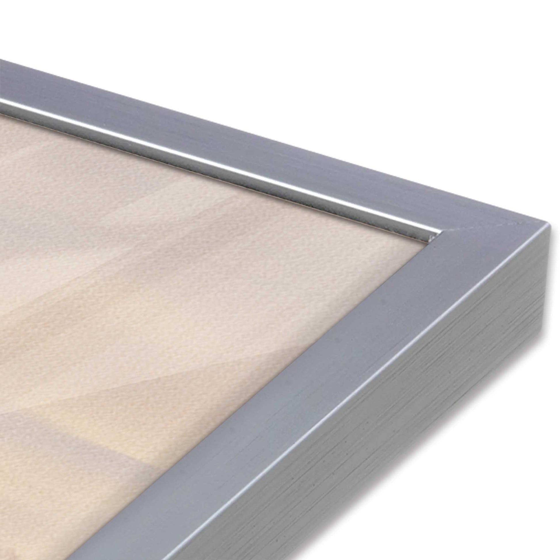 [Color:Polished Chrome], Picture of art in a Polished Chrome frame at an angle