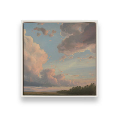 Radiant Evening Clouds Canvas Print, Set of 2