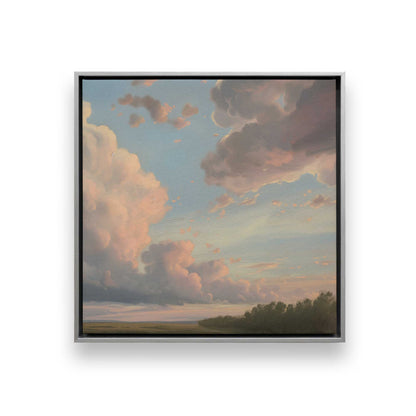 Radiant Evening Clouds Canvas Print, Set of 2