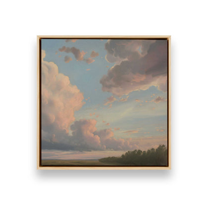Radiant Evening Clouds Canvas Print, Set of 2