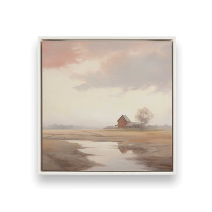 Quiet Country Farm Scenes Canvas Print, Set of 2