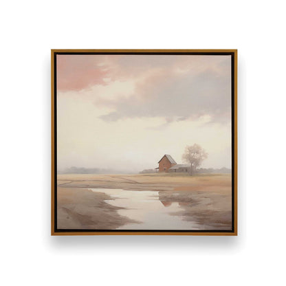 Quiet Country Farm Scenes Canvas Print, Set of 2
