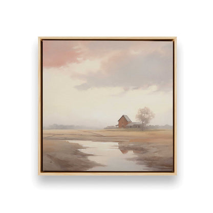 Quiet Country Farm Scenes Canvas Print, Set of 2