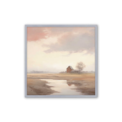 Quiet Country Farm Scenes Art Print, Set of 2
