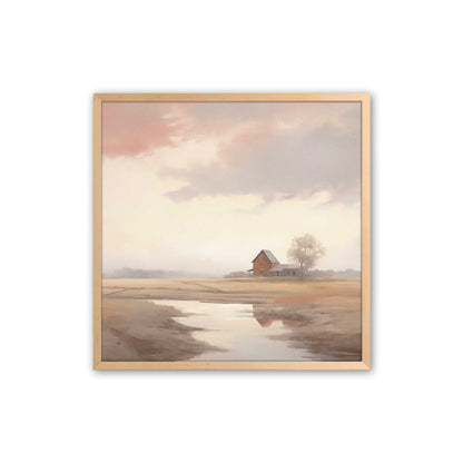 Quiet Country Farm Scenes Art Print, Set of 2