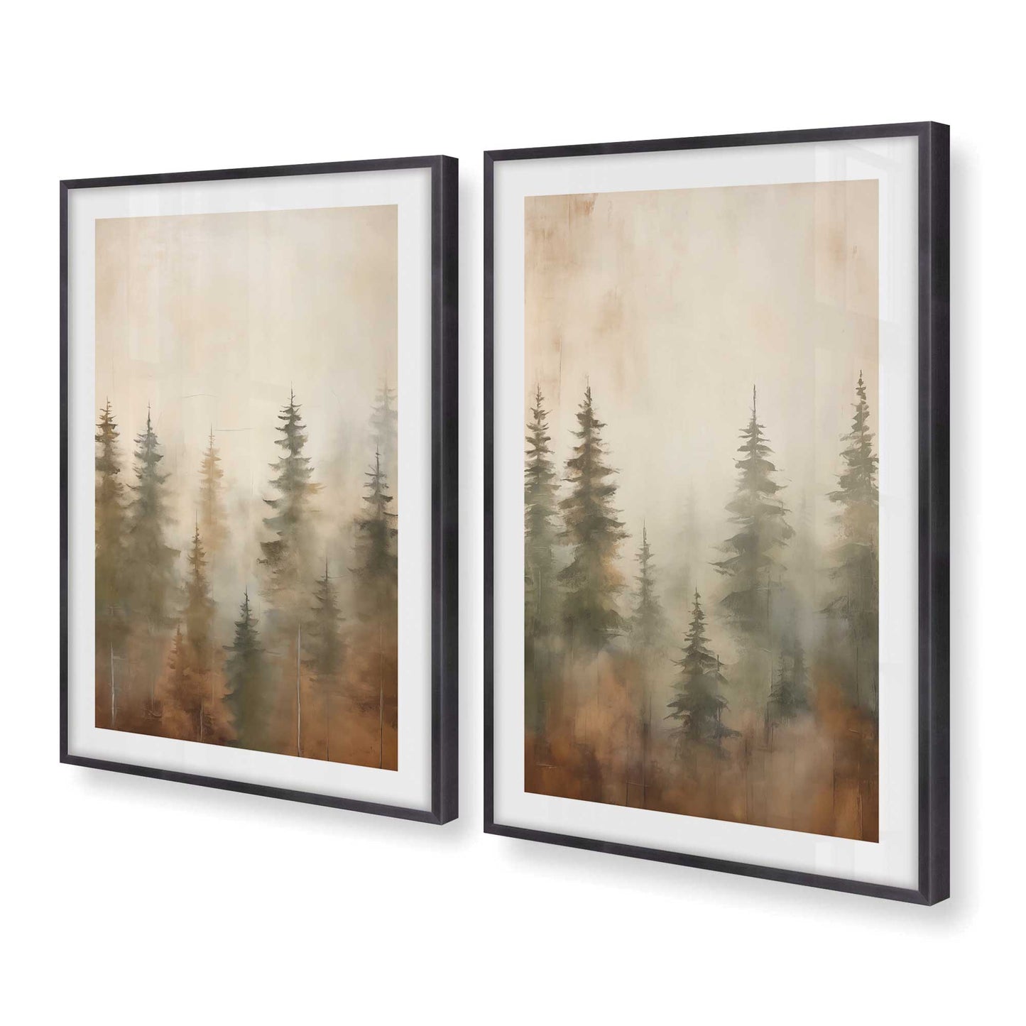 [Color:Weathered Zinc], Picture of art in a Weathered Zinc frame at an angle