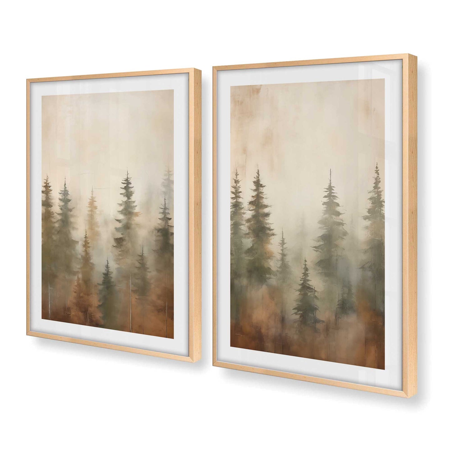 [Color:Raw Maple], Picture of art in a Raw Maple frame at an angle