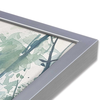[Color:Polished Chrome], Picture of art in a Polished Chrome frame of the corner