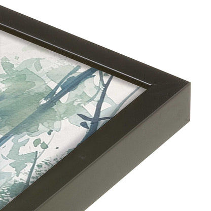 [Color:Satin Black], Picture of art in a Satin Black frame of the corner