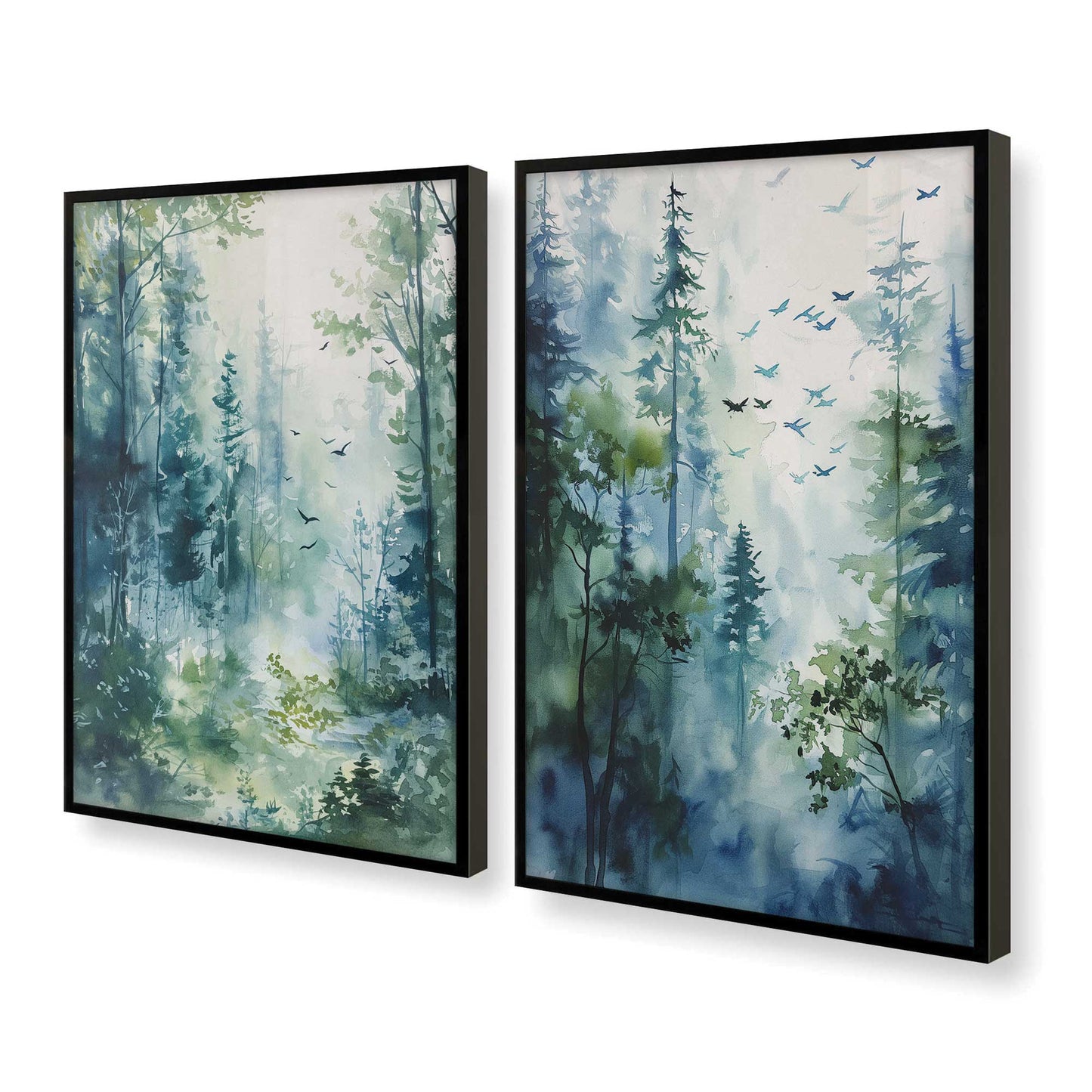 [Color:Satin Black], Picture of art in a Satin Black frame at an angle