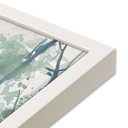 [Color:Opaque White], Picture of art in a Opaque White frame of the corner