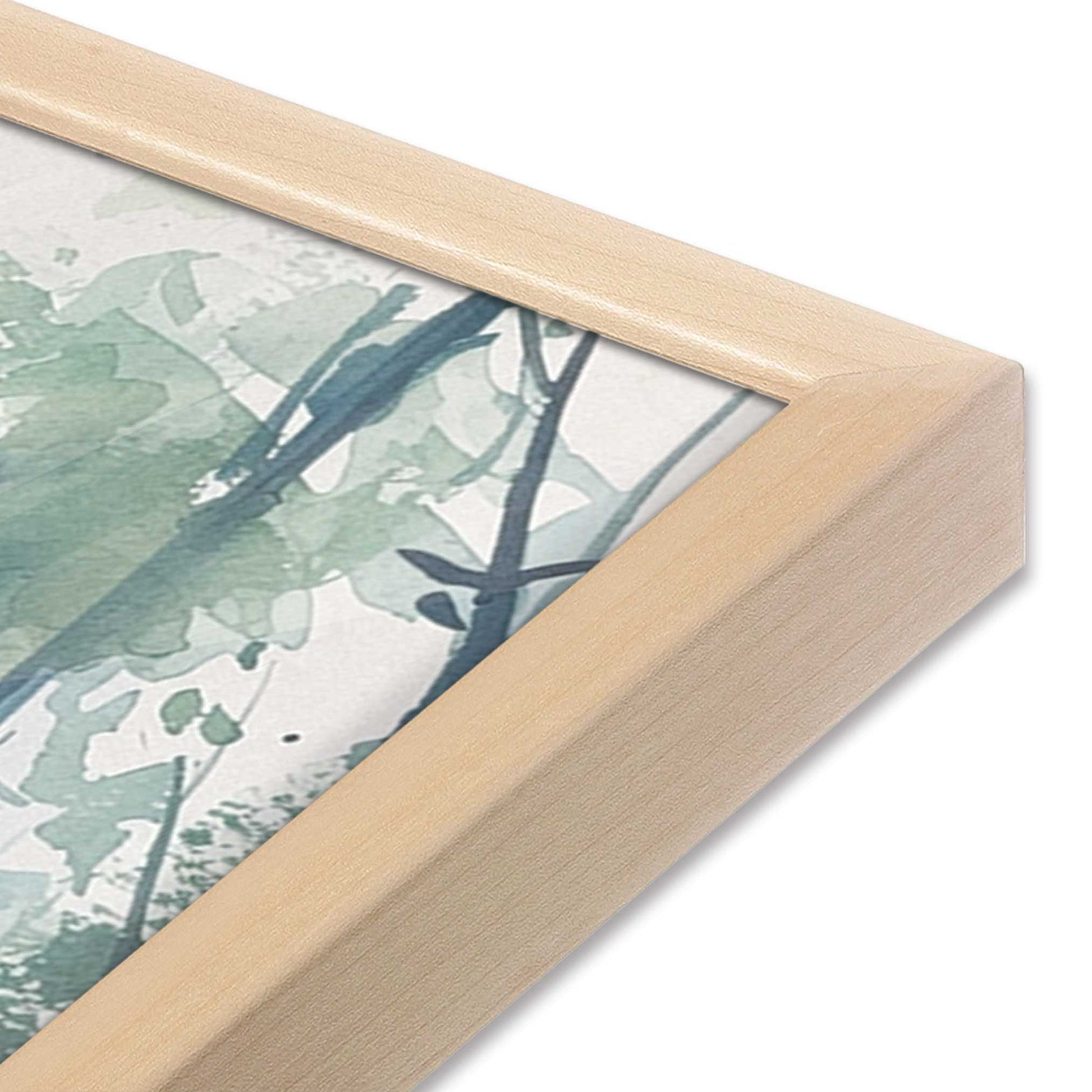 [Color:Raw Maple], Picture of art in a Raw Maple frame of the corner