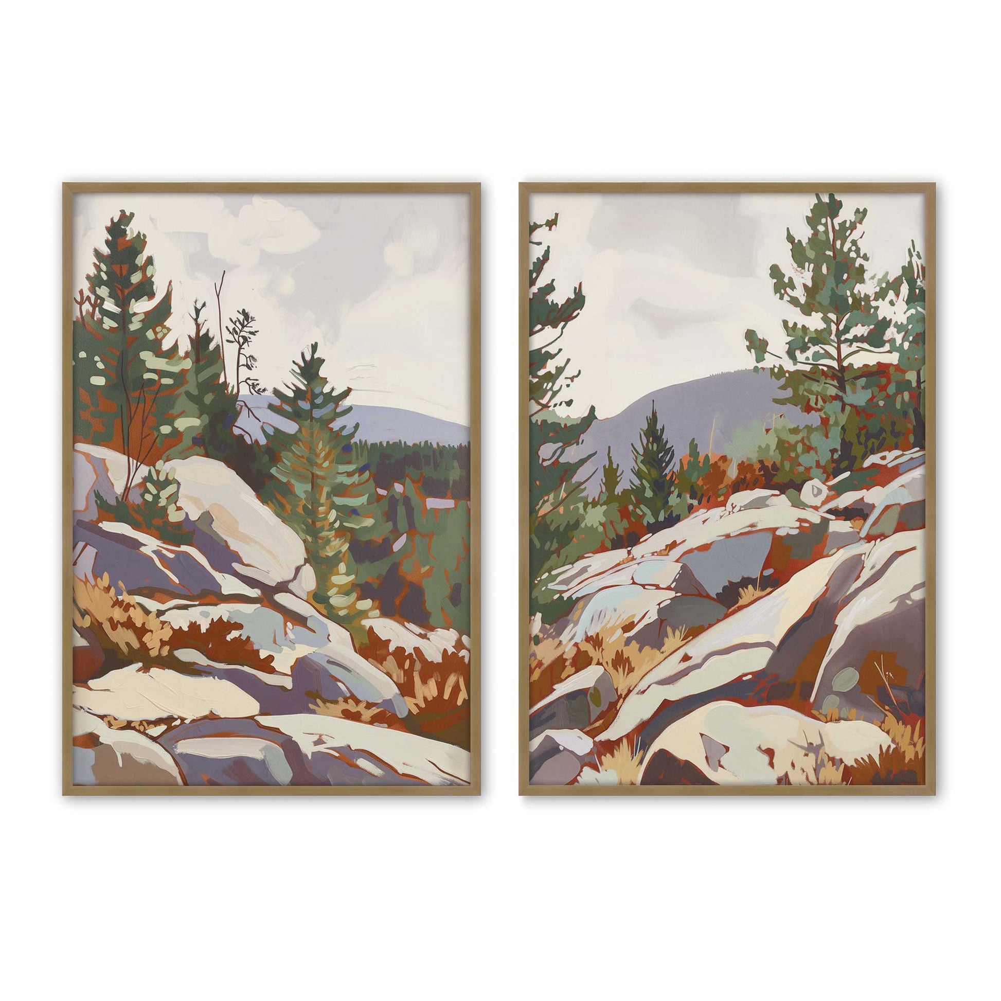 [Color:Brushed Gold], Picture of art in a Brushed Gold frame