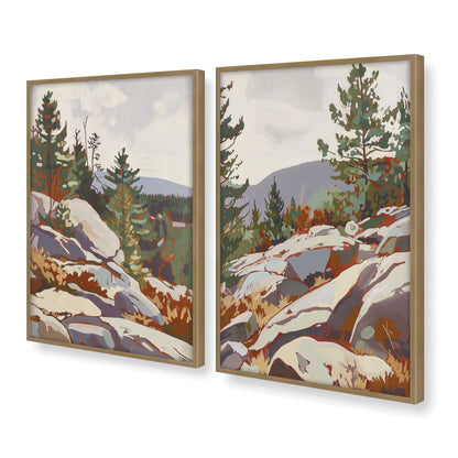 [Color:Brushed Gold], Picture of art in a Brushed Gold frame at an angle