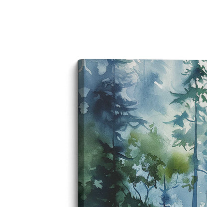Quiet Forest Morning Canvas Print, Set of 2