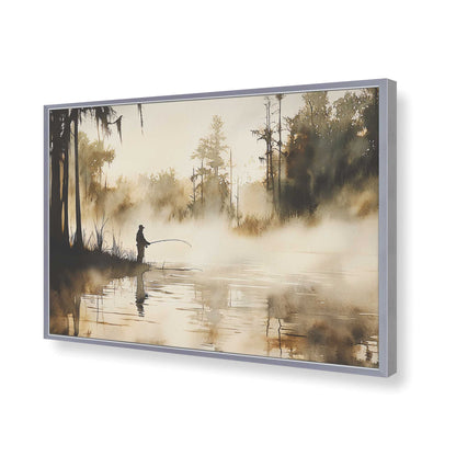 [Color:Polished Chrome], Picture of art in a Polished Chrome frame of the corner