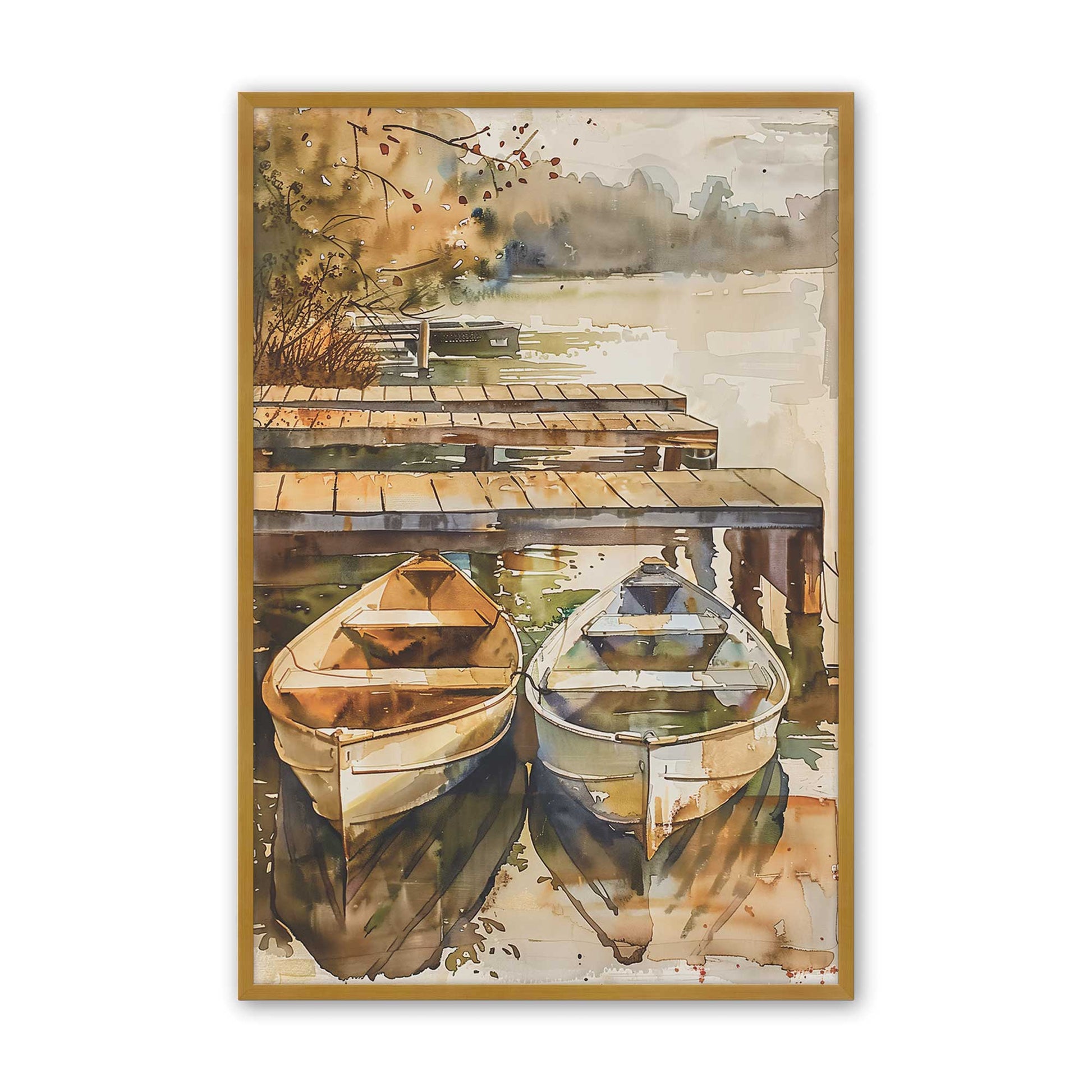 [Color:Polished Gold], Picture of art in a Polished Gold frame