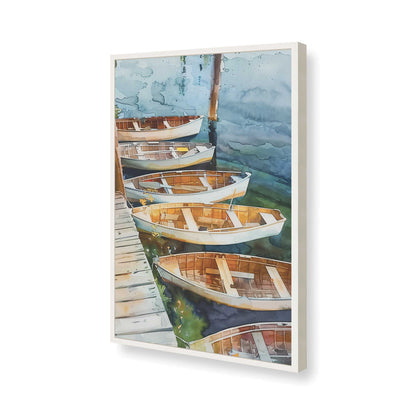 [Color:Opaque White], Picture of art in a Opaque White frame of the corner
