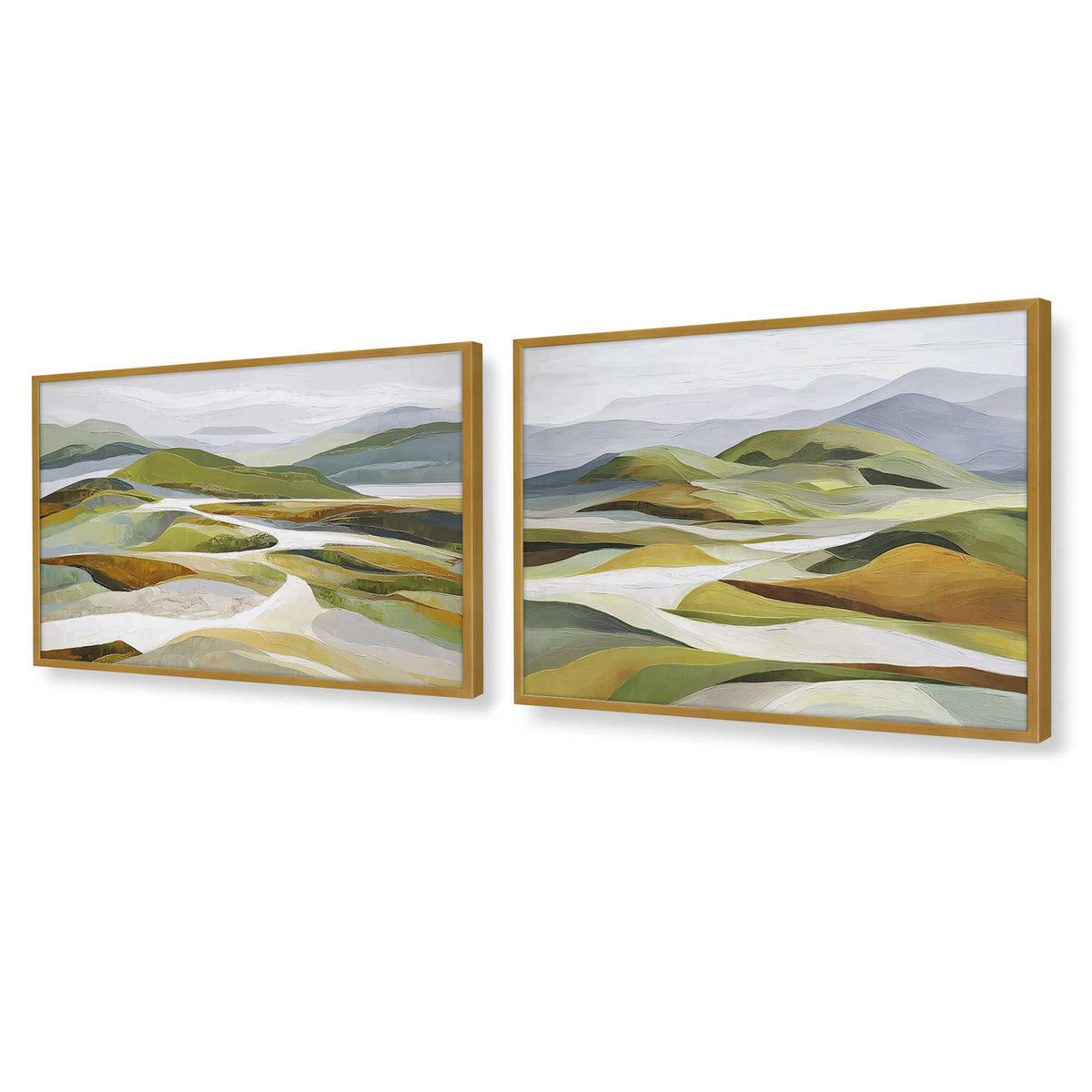 [Color:Polished Gold], Picture of art in a Polished Gold frame of the corner