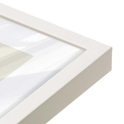 [Color:Opaque White], Picture of art in a Opaque White frame at an angle