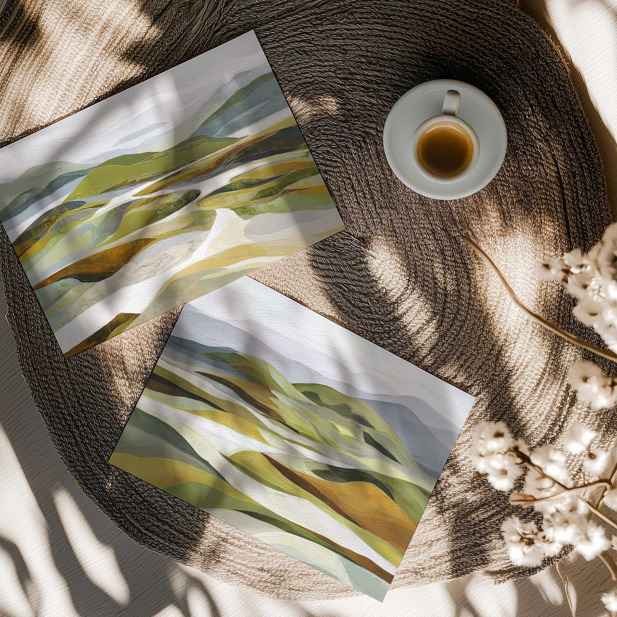 [Color:Rolled Print], Picture of close up of art