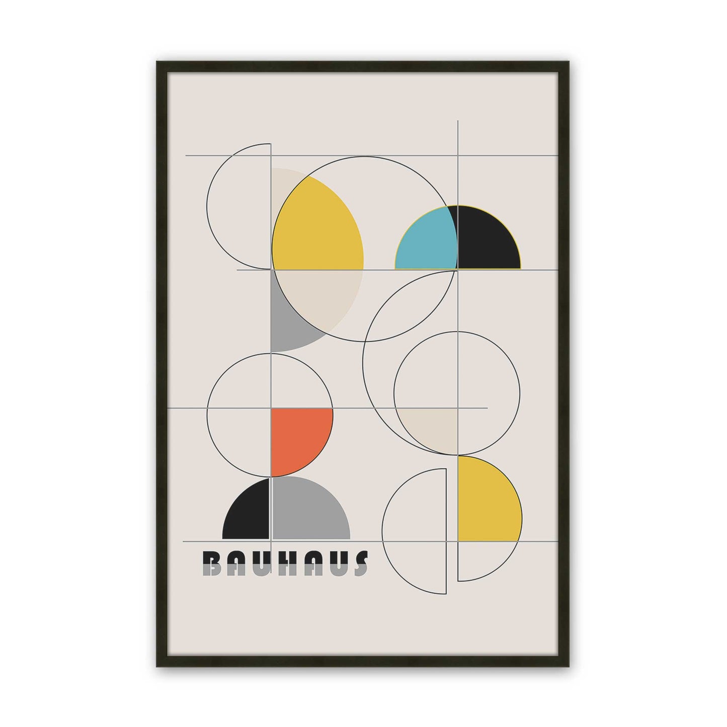 [Color:Satin Black], Picture of art in a Satin Black frame