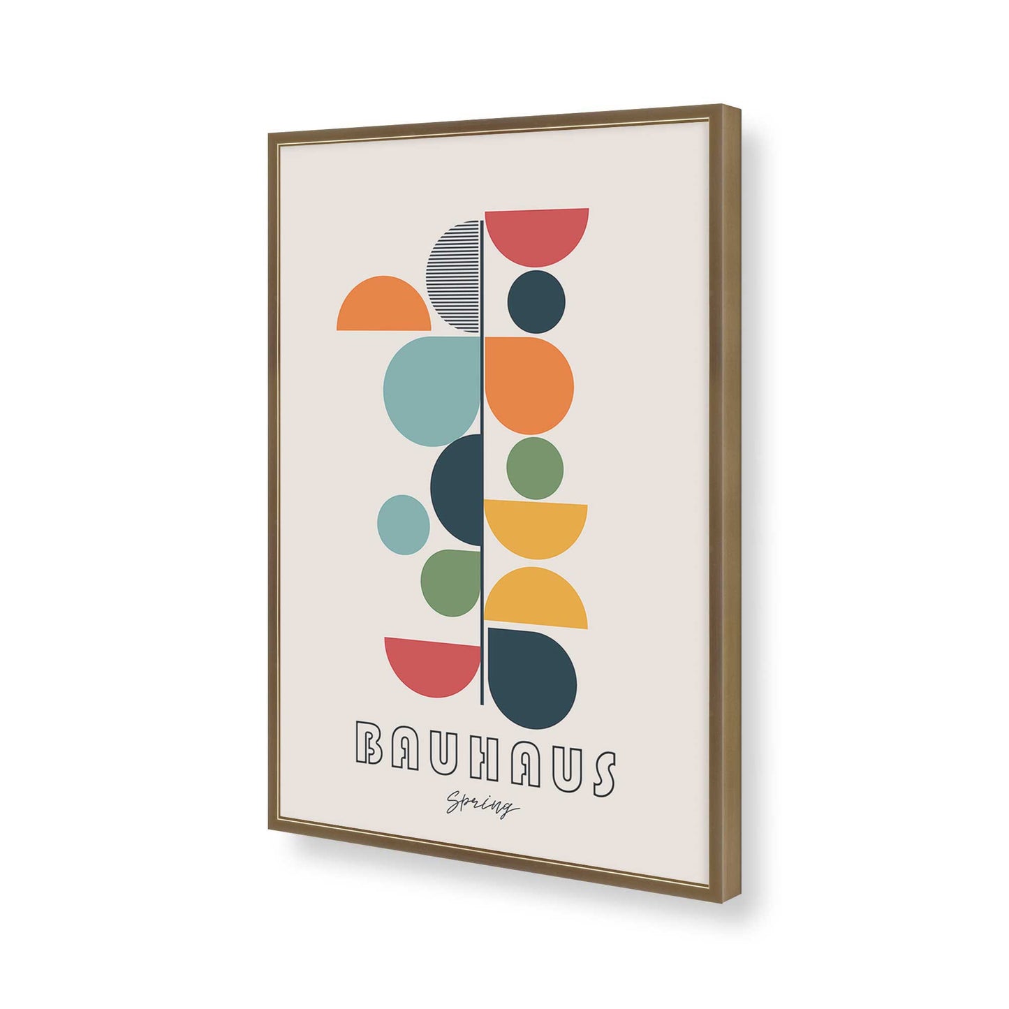[Color:Brushed Gold], Picture of art in a Brushed Gold frame of the corner